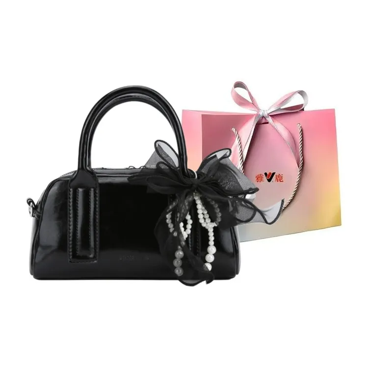 Yalu PU Shoulder Bag, Crossbody Bag, Handbag Regular Women's Black/White/Silver/Pink-0