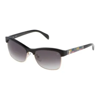 TAOSIXIONG Acetate Browline Sunglasses Women's Blue