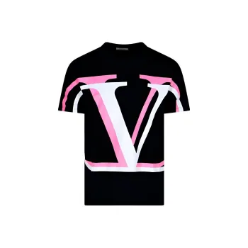 Valentino T-Shirts Men Black Pink