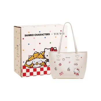 TOUTOU Hello Kitty Collaboration Hello Kitty Synthetic Leather Shoulder Bag Regular Women's Cream White