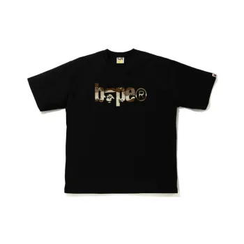 A BATHING APE Desert Camo A BATHING APE Logo Rlx Tee