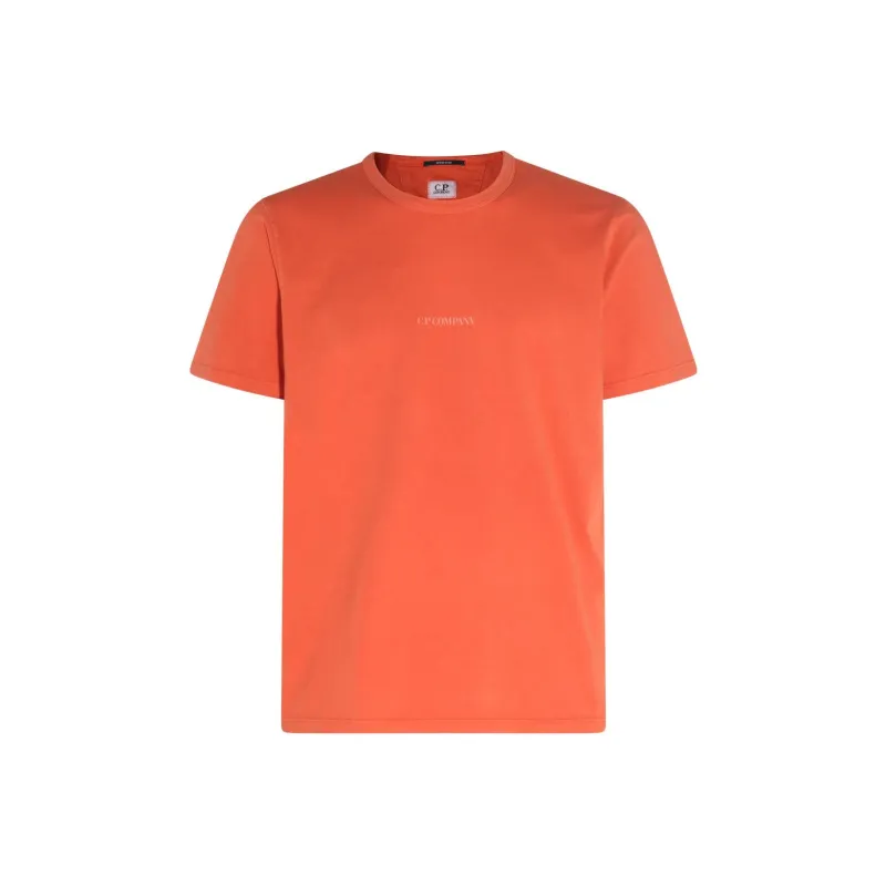 C.P.Company Logo Detailed Crewneck T Shirt-0