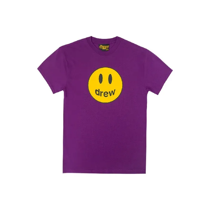 Drew House Smiley Collection T Shirt Unisex Purple-0