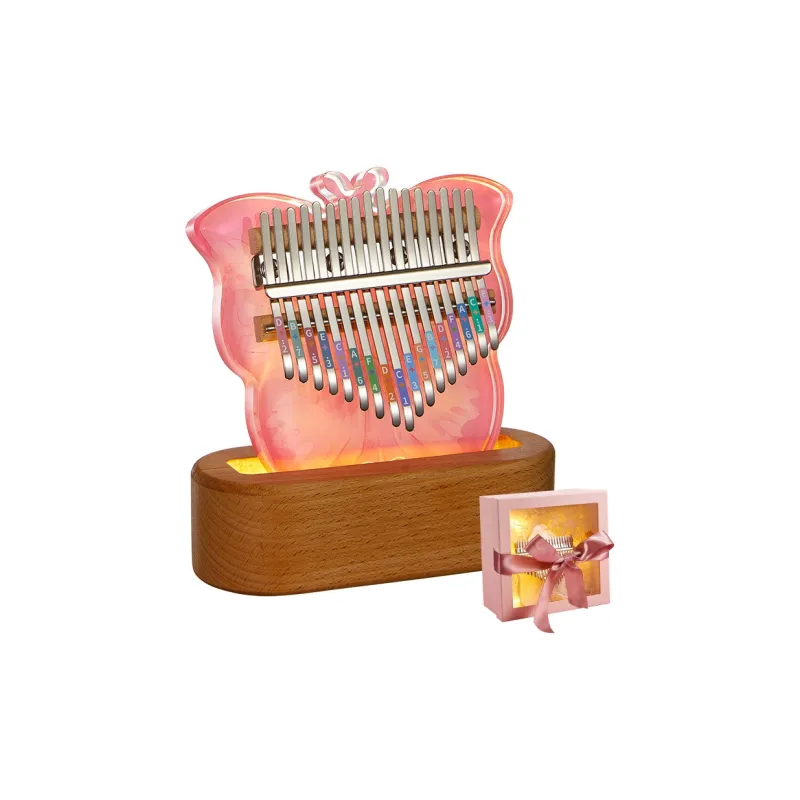 CEGA Acrylic Kalimba Fully Transparent Appearance 17/21 Keys Thumb Piano-3