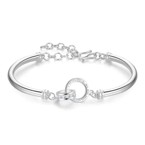 U state 999 Fine Silver Pure Silver Bracelets Women's