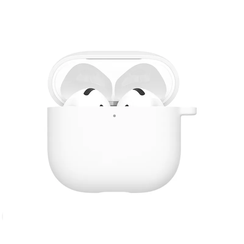 W&P Compatible With AirPods 4 Silicone Liquid Case Extra Thin Detachable Lanyard Minimalist Headphone Cases-14