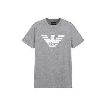 EMPORIO ARMANI Logo print Cotton T shirt