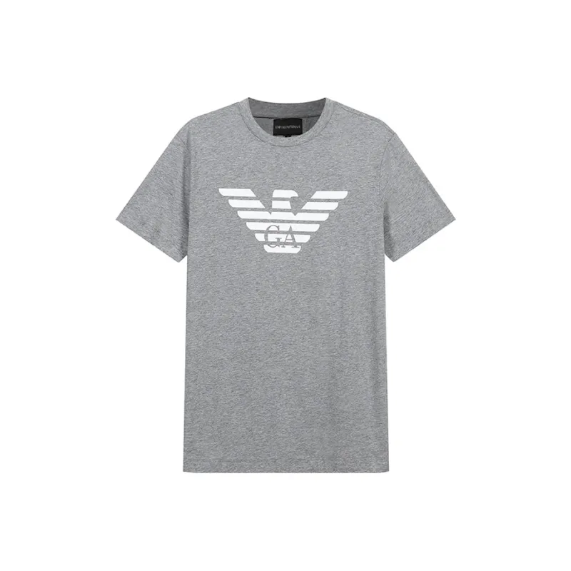 EMPORIO ARMANI Logo print Cotton T shirt-0