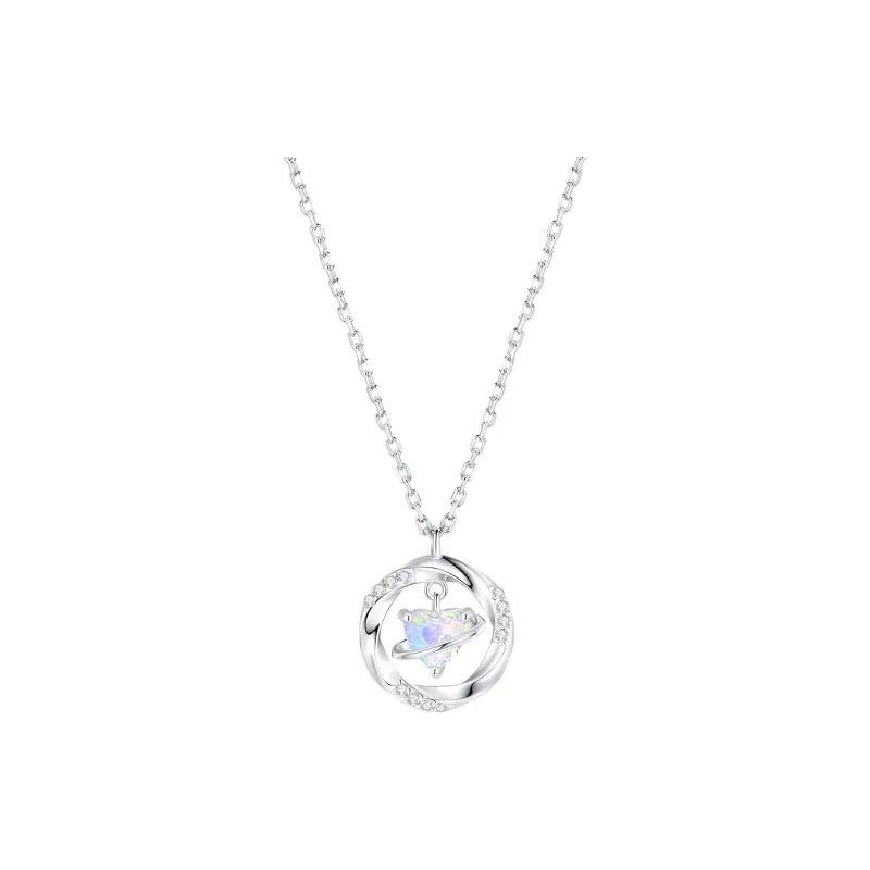 LUCKY ZHY S925 Silver Necklaces Women's-0