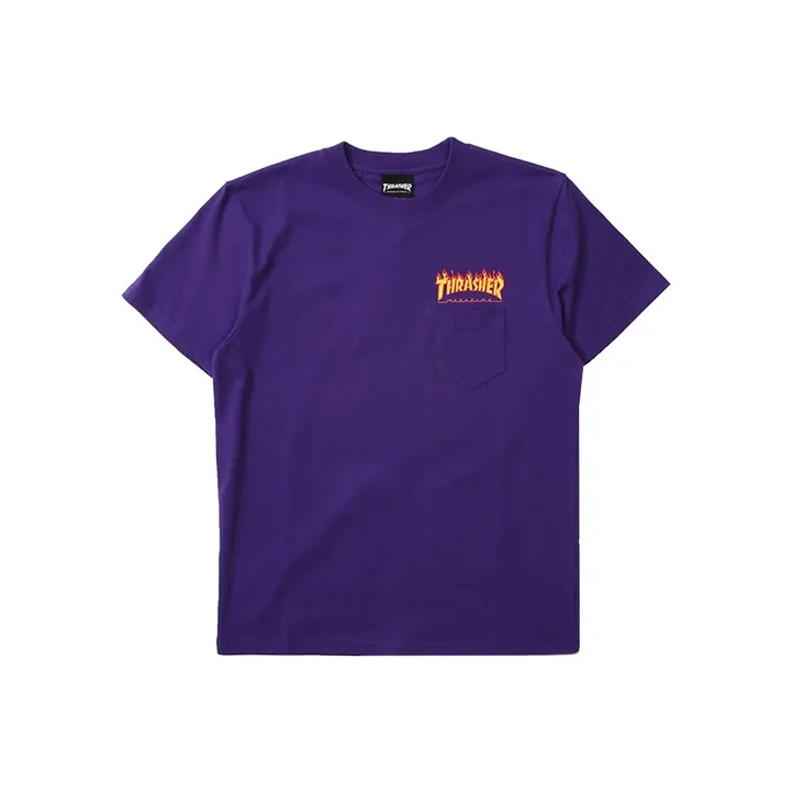 Thrasher T-Shirt Japan Version Unisex Purple-0