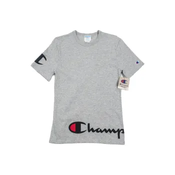 Champion T Shirt US Version Unisex Light Gray