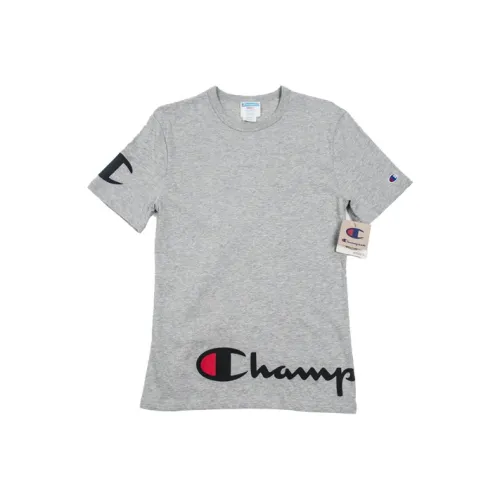Champion T Shirt US Version Unisex Light Gray