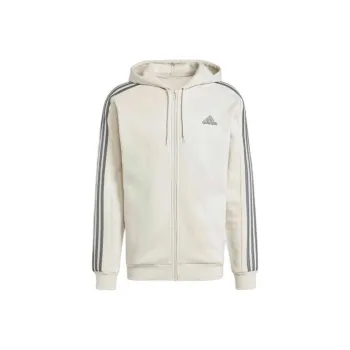 Adidas Essentials Fleece 3 Stripes Full Zip Hoodie