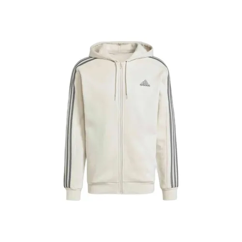 Adidas Essentials Fleece 3 Stripes Full Zip Hoodie
