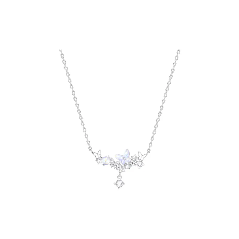 LUCKY ZHY S925 Silver Necklaces Women's-0