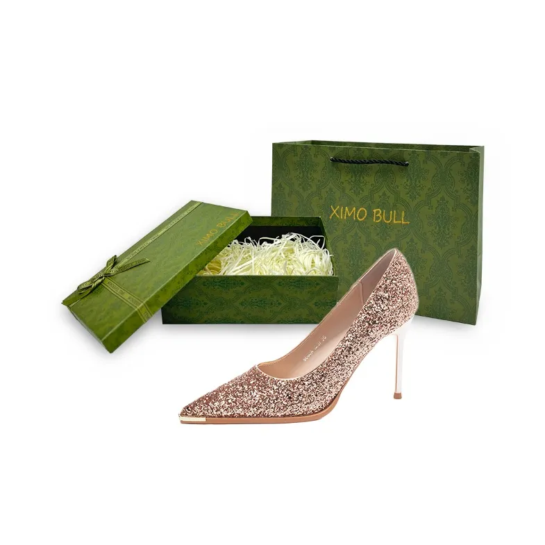 XIMO BULL High Heels Women's Gold-48