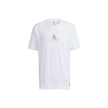 Adidas Set in Sleeve T Shirt Men's White