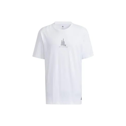 Adidas Set in Sleeve T Shirt Men's White