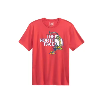 THE NORTH FACE SS22 T Shirt Men's Horizon Red