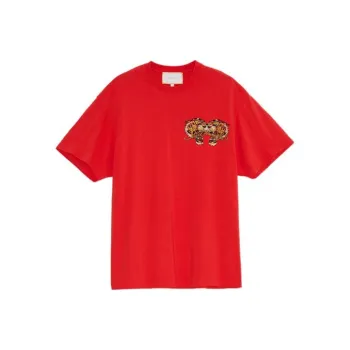Ed Hardy T Shirts Men Warm Neon Rose Red