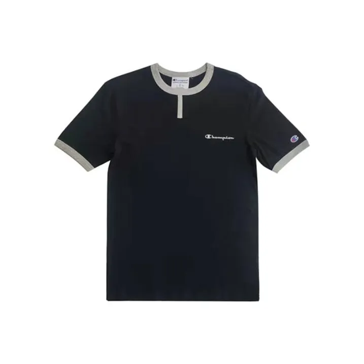 Champion T Shirt US Version Unisex Black-0