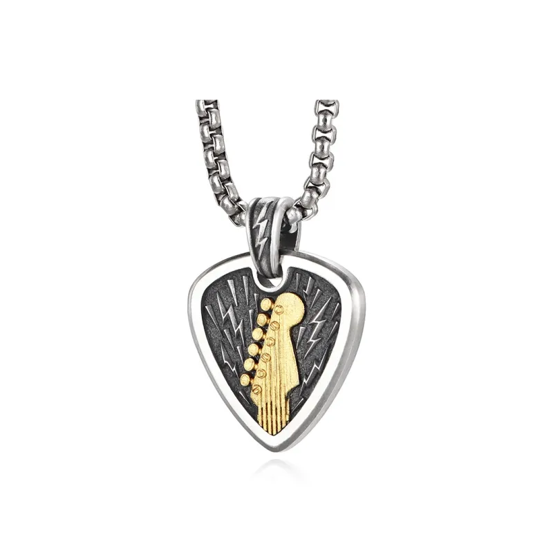 IDEAGEMER S925 Silver Necklaces Men's-4