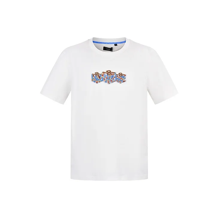 RARE Short Sleeved T Shirts Men's White-0