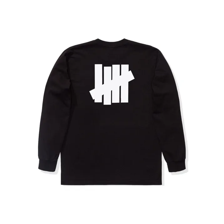 UNDEFEATED FW19 Straight Long Sleeved T Shirt Unisex Black-0