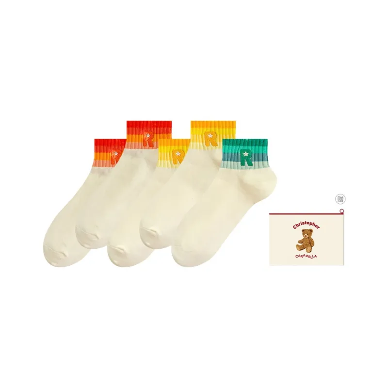 Caramella Ankle Socks Women's Shopping Bag Combo Set-13