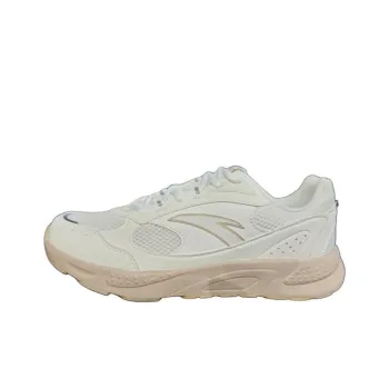Anta Cushioning Wear Resistant Low Top Casual Shoes Women's Papyrus White