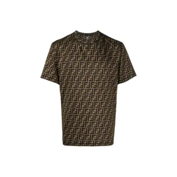 FENDI T-Shirts Men Brown