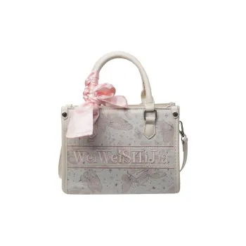 Meow In The Grass Fabric Crossbody Handbags Women's Multicolor
