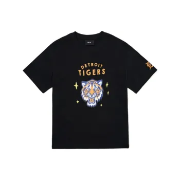 MLB Drop Shoulder Sleeve T Shirt Unisex Black