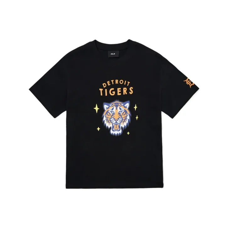 MLB Drop Shoulder Sleeve T Shirt Unisex Black-0