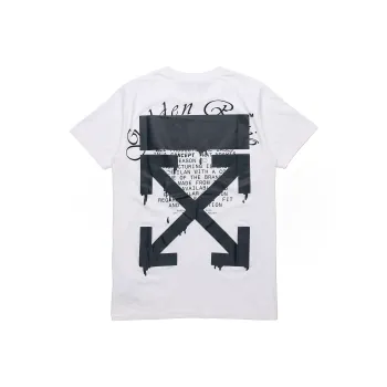 OFF WHITE T Shirt Regular Fit Men's White