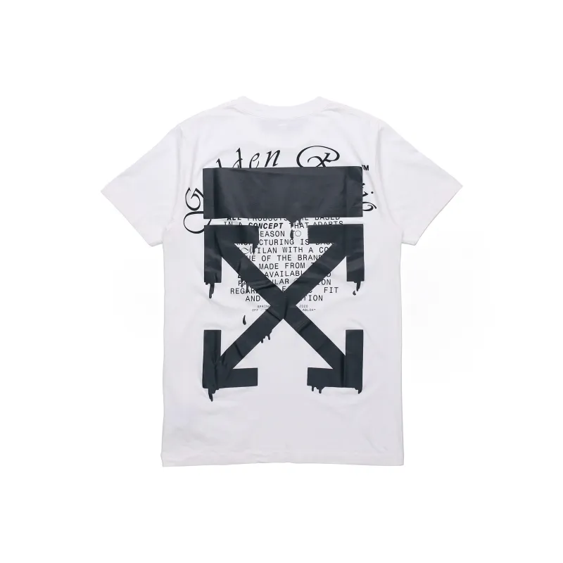 OFF WHITE SS20 T Shirt Regular Fit Men's White-0