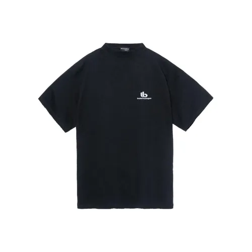 Balenciaga Embroidered Double B Logo T Shirt
