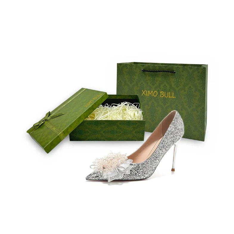 XIMO BULL High Heels Women's Champagne Gold-33
