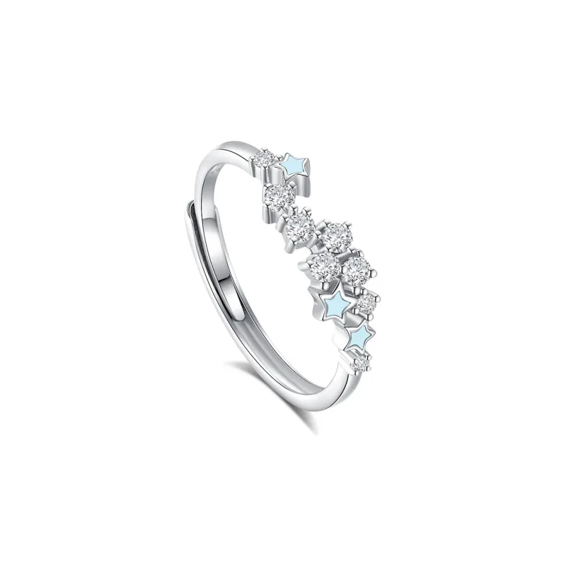 MINTLEAF S925 Silver Rings Unisex Silver White-4