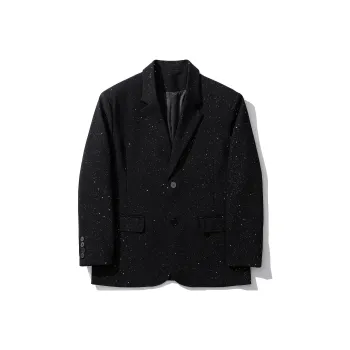 GOOSELIAR Fashion Business Suit Coat Unisex Classic Black