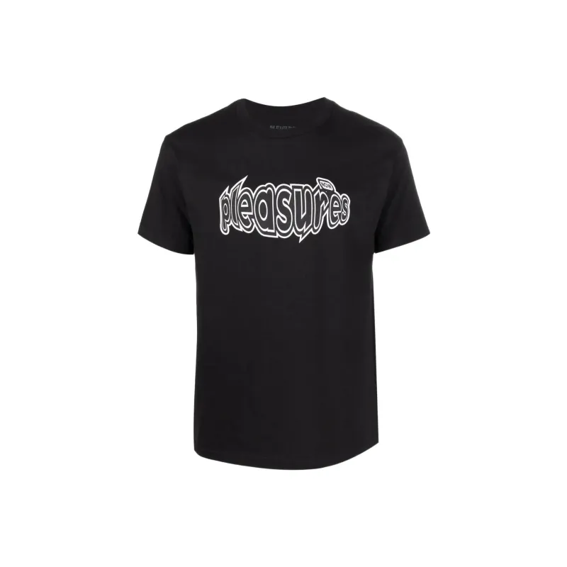 PLEASURES Strain Logo T Shirt-0