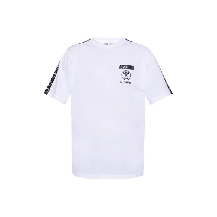 MOSCHINO Logo Tape Crewneck T-Shirt-0