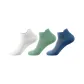 246199 Thin Ankle Socks 3 Pack (White/Light Green/Haze Blue)