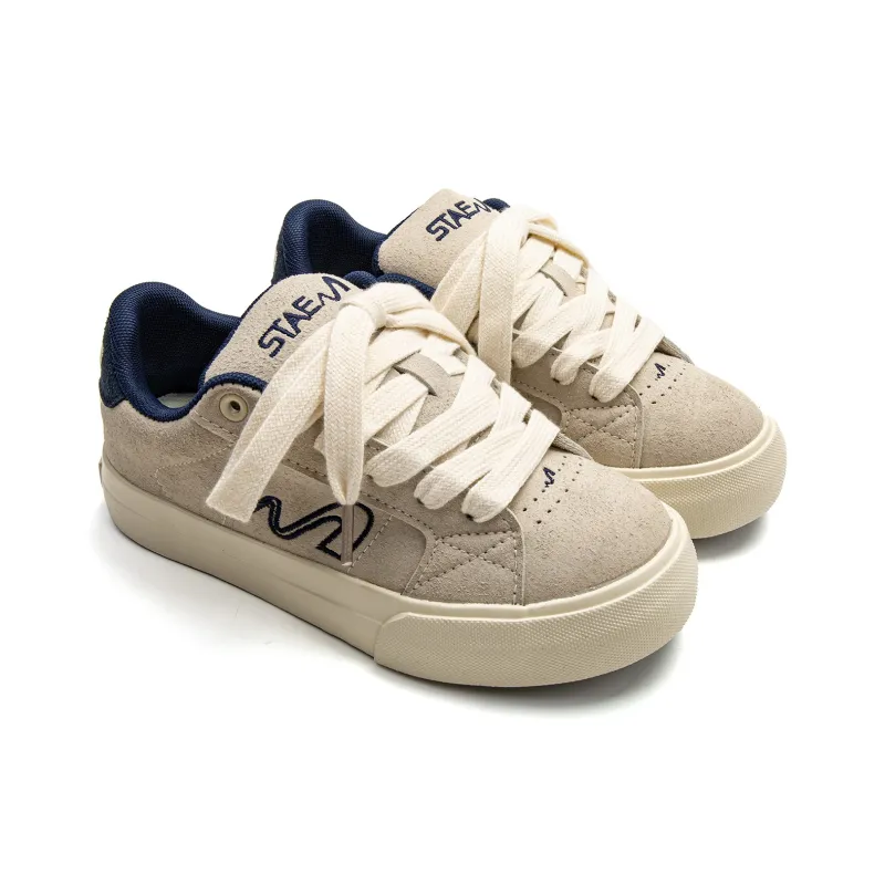 Far Waves Anti Slip And Wear Resistant Coverage Low Top Skateboard Shoes Women's-6