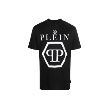 PHILIPP PLEIN Logo print Cotton T shirt