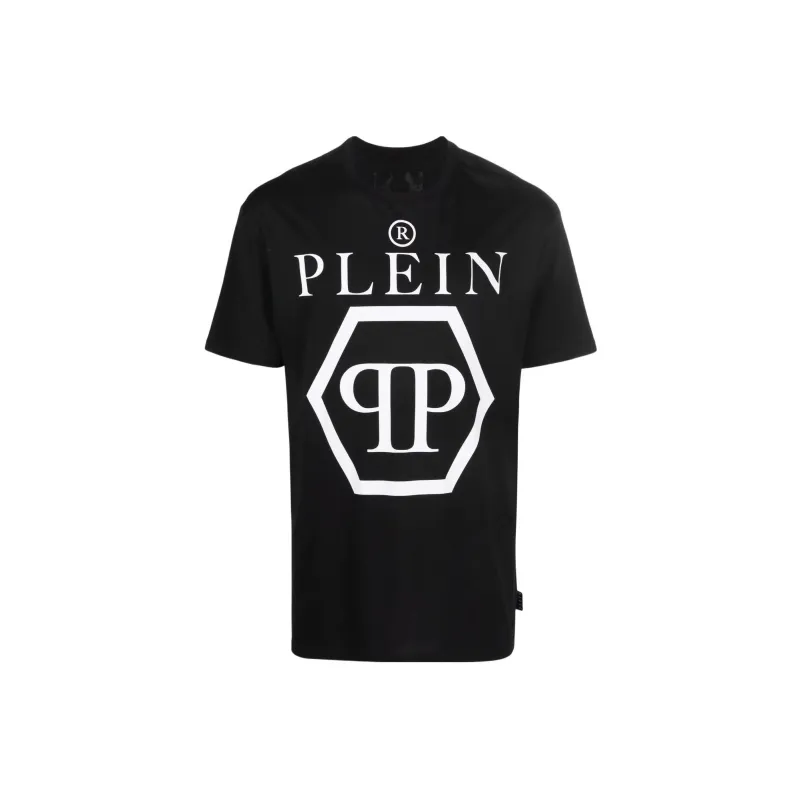 PHILIPP PLEIN Logo print Cotton T shirt-0