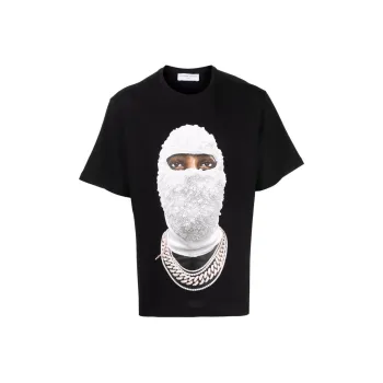 IH NOM UH NIT Mask-Printed Crewneck T-Shirt