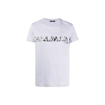 BALMAIN T-Shirts Men Gray