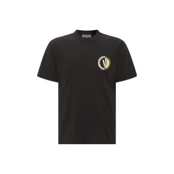 VERSACE JEANS COUTURE Logo print Cotton T shirt