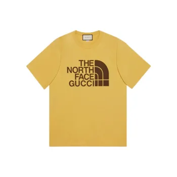 GUCCI X The North Face T Shirt Men's Light Yellow